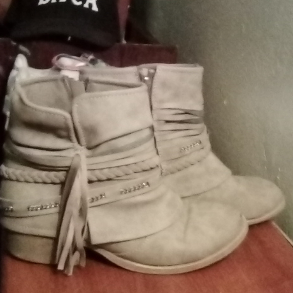 Suede ankle boots